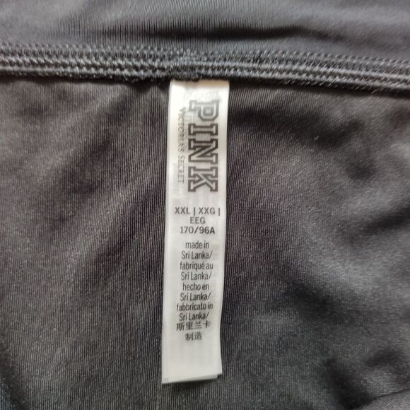 NWT Victorias Secret Pink XXL Bikini Bottom Black High Waist Shortie Beach Swim - Picture 3 of 9